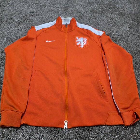 Nike Netherlands KNVB Full-Zip Track Jacket Men’s M – Orange/White “NEDERLAND” - Picture 1 of 8